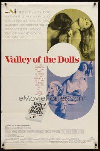 6y942 VALLEY OF THE DOLLS 1sh '67 sexy Sharon Tate, from Jacqueline Susann's erotic novel!