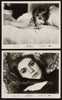 6z543 CIRCLE OF LOVE 2 8x10 stills '64 Vadim directed, best image of sexy Jane Fonda in bed!