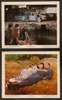 6z995 SAYONARA 2 color 8x10 stills '57 soldier Marlon Brando with Miiko Taka in Japan!