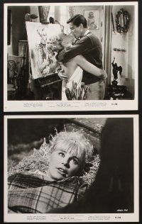 6z339 ART OF LOVE 6 8x10 stills '65 great images of Dick Van Dyke & pretty Elke Sommer!