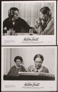 6z340 AUTUMN SONATA 6 8x10 stills '78 Hostsonaten, Ingmar Bergman directs & Ingrid Bergman stars!