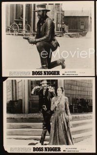 6z492 BOSS NIGGER 3 8x10 stills '75 Fred Williamson in a white man's town with the black man's law!