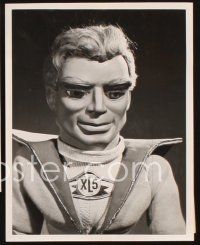 6z501 FIREBALL XL5 3 TV 6.75x8.5 stills '62 great images of creepy sci-fi puppet characters!