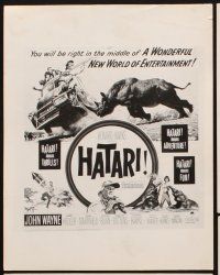 6z446 HATARI 4 8x10 stills '62 John Wayne, Red Buttons & Elsa Martinelli in Africa!