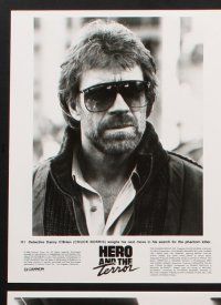 6z324 HERO & THE TERROR 7 8x10 stills '88 great images of man of action Chuck Norris!