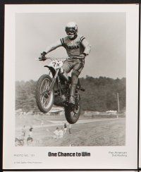 6z283 ONE CHANCE TO WIN 8 8x10 stills '76 Tony Distefano, motocross motorcycle racing!