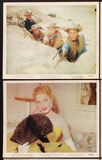 6z587 ESCAPE FROM FORT BRAVO 12 color 8x10 stills '53 cowboy William Holden, Eleanor Parker, Sturges