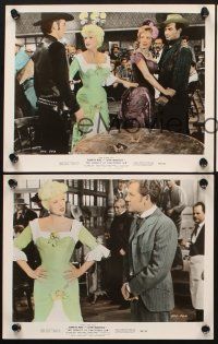 6z980 SHERIFF OF FRACTURED JAW 3 color 8x10 stills '59 sexy burlesque Jayne Mansfield, Raoul Walsh