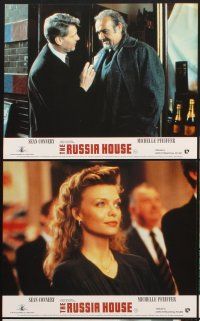 6z917 RUSSIA HOUSE 7 color English FOH LCs '90 Sean Connery, Michelle Pfeiffer, Roy Scheider