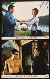 6z638 5 FINGERS OF DEATH 8 8x10 mini LCs '73 martial arts masterpiece with sights like never before!