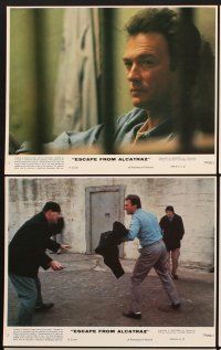 6z714 ESCAPE FROM ALCATRAZ 8 8x10 mini LCs '79 Clint Eastwood in famous prison, Don Siegel