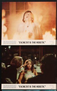 6z725 EXORCIST II: THE HERETIC 8 8x10 mini LCs '77 Linda Blair, Boorman's sequel to Friedkin movie!