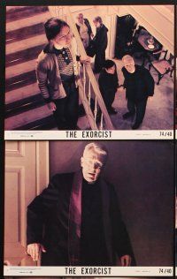 6z724 EXORCIST 8 8x10 mini LCs '74 William Friedkin, Max Von Sydow, Linda Blair, classic horror!