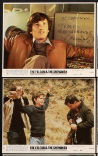6z733 FALCON & THE SNOWMAN 8 8x10 mini LCs '85 Sean Penn, Timothy Hutton, John Schlesigner