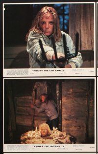 6z791 FRIDAY THE 13th PART II 8 8x10 mini LCs '81 summer camp slasher horror sequel!