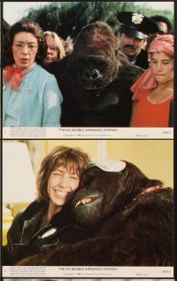 6z817 INCREDIBLE SHRINKING WOMAN 8 8x10 mini LCs '81 Joel Schumacher, Lily Tomlin, cool fx images!