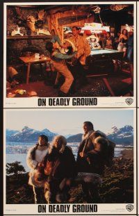 6z854 ON DEADLY GROUND 8 8x10 mini LCs '94 star/director Steven Seagal, Michael Caine, Joan Chen