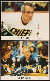 6z964 SLAP SHOT 4 8x10 mini LCs '77 ice hockey, great images of Paul Newman & cast!
