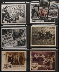 7a042 LOT OF 10 8x10 REPRODUCTIONS OF WESTERN LOBBY CARDS '80s John Wayne in Dark Command & more!