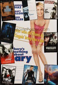 7a050 LOT OF 47 UNFOLDED DOUBLE-SIDED ONE-SHEETS '87 - '05 There's Something About Mary & more!