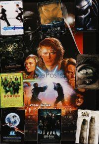 7a052 LOT OF 39 UNFOLDED DOUBLE-SIDED ONE-SHEETS '93-07 Revenge of the Sith, Harry Potter +more!