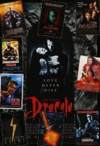 7a064 LOT OF 20 UNFOLDED HORROR AND SCI-FI ONE-SHEETS '82 - '98 Bram Stoker's Dracula & more!