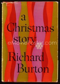 7a199 CHRISTMAS STORY first edition hardcover book '64 written by Richard Burton!