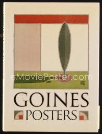 7a210 GOINES POSTERS first edition hardcover book '85 great illustrations by David Lance Goines!