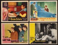 7a011 LOT OF 103 LOBBY CARDS '40 - '86 Brain Eaters, Midnight Cowboy, Let 'Em Have It + more!