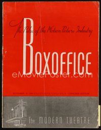 7a077 BOX OFFICE exhibitor magazine November 12, 1938 Angels with Dirty Faces, Mars Attacks!