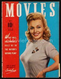 7a157 MODERN MOVIES magazine July 1941 sexy Carole Landis says Love is what you make it!