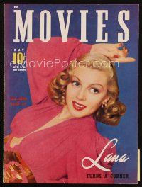 7a155 MODERN MOVIES magazine May 1941 wonderful portrait of sexy Lana Turner from Ziegfeld Girl!