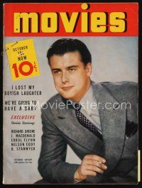 7a152 MODERN MOVIES magazine October 1939 portrait of Richard Greene wearing suit & tie!