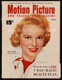 7a163 MOTION PICTURE magazine October 1953 portrait of Janet Leigh by Carlyle Blackwell Jr.!