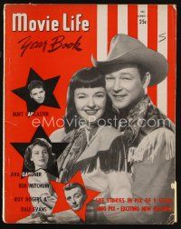 7a173 MOVIE LIFE annual yearbook magazine 1948 Roy Rogers, Dale Evans, Lancaster, Gardner, Mitchum