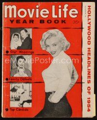 7a174 MOVIE LIFE annual yearbook magazine '54 Marilyn Monroe, star weddings, femily debuts, candids!
