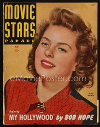 7a168 MOVIE STARS PARADE magazine May 1944 portrait of Ingrid Bergman starring in Gaslight!
