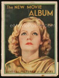 7a176 NEW MOVIE MAGAZINE annual yearbook magazine 1930 wonderful art of Greta Garbo by Jules Erbit!