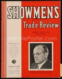 7a092 SHOWMEN'S TRADE REVIEW exhibitor magazine December 11, 1937 Glamorous Night, County Fair
