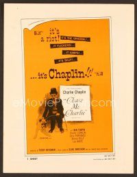 7a399 CHASE ME CHARLIE pressbook R59 it's a riot, it's Charlie Chaplin!