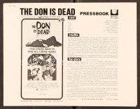 7a410 DON IS DEAD pressbook '73 Anthony Quinn, Frederic Forrest, Robert Forster, Richard Fleischer