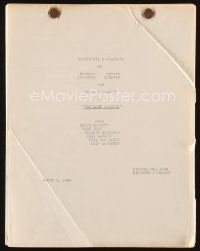 7a308 LADY GAMBLES continuity & dialogue script March 3, 1949, screenplay by Roy Huggins!