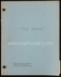7a314 MONK revised draft TV script March 23, 1969, screenplay by Tony Barrett!