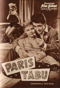7a242 FAST SET German program '59 Mademoiselle Strip-Tease, sexy Agnes Laurent in Paris!