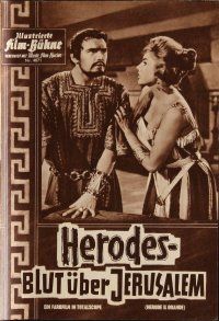 7a248 HEROD THE GREAT German program '60 Edmund Purdom, Sylvia Lopez, many different images!