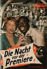7a261 DIE NACHT VOR DER PREMIERE German program '59 many great images including Louis Armstrong!