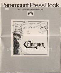 7a400 CHINATOWN pressbook '74 Jack Nicholson & Faye Dunaway, directed by Roman Polanski!