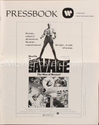 7a409 DOC SAVAGE pressbook '75 Ron Ely is The Man of Bronze, written by George Pal!