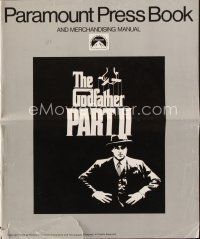 7a431 GODFATHER PART II pressbook '74 Al Pacino in Francis Ford Coppola crime classic!