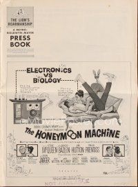 7a440 HONEYMOON MACHINE pressbook '61 young Steve McQueen has a way to cheat the casino!